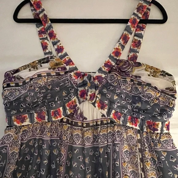 Nine West Floral Patterned Maxi Dress Size 12